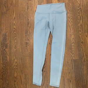 ALO Yoga Blue Leggings High Waist Stretchy Athletic Wear